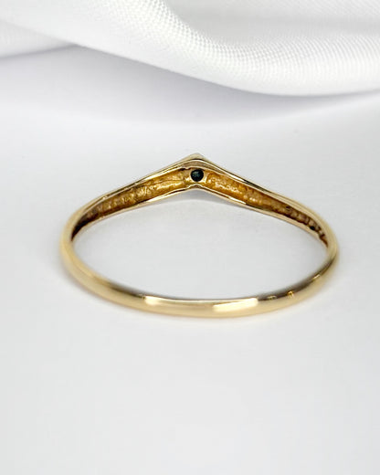 Bague Diadème Émeraude "Lou"