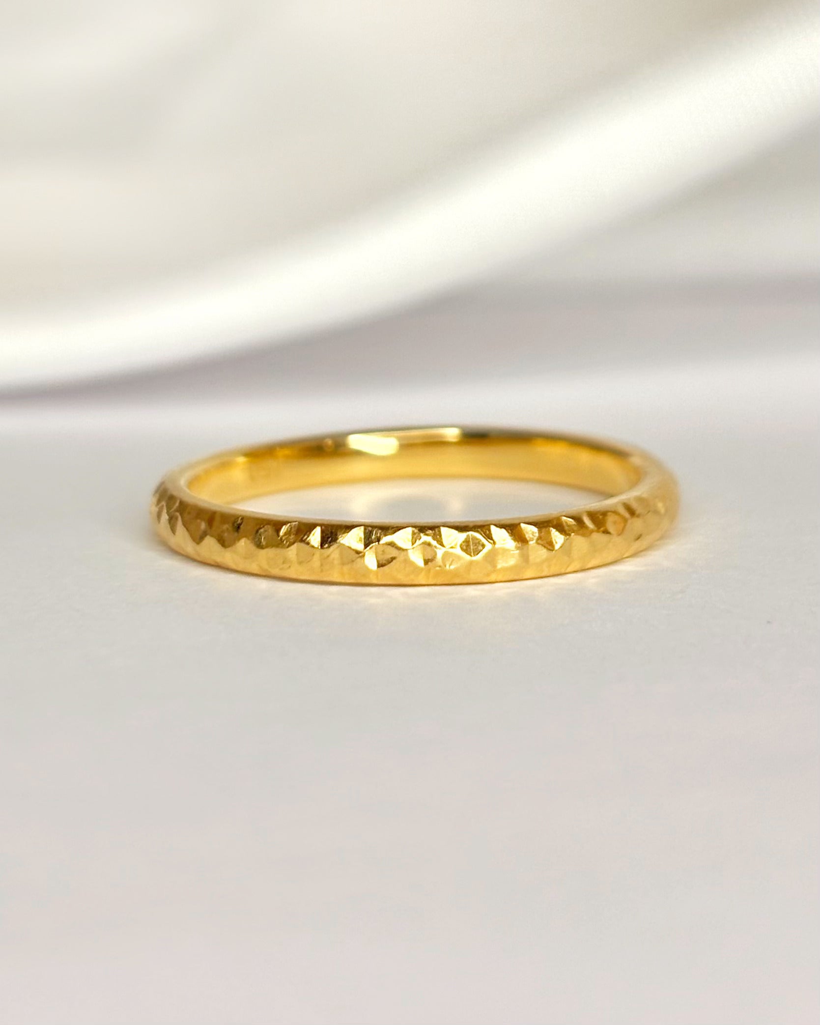 Half eternity diamond ring