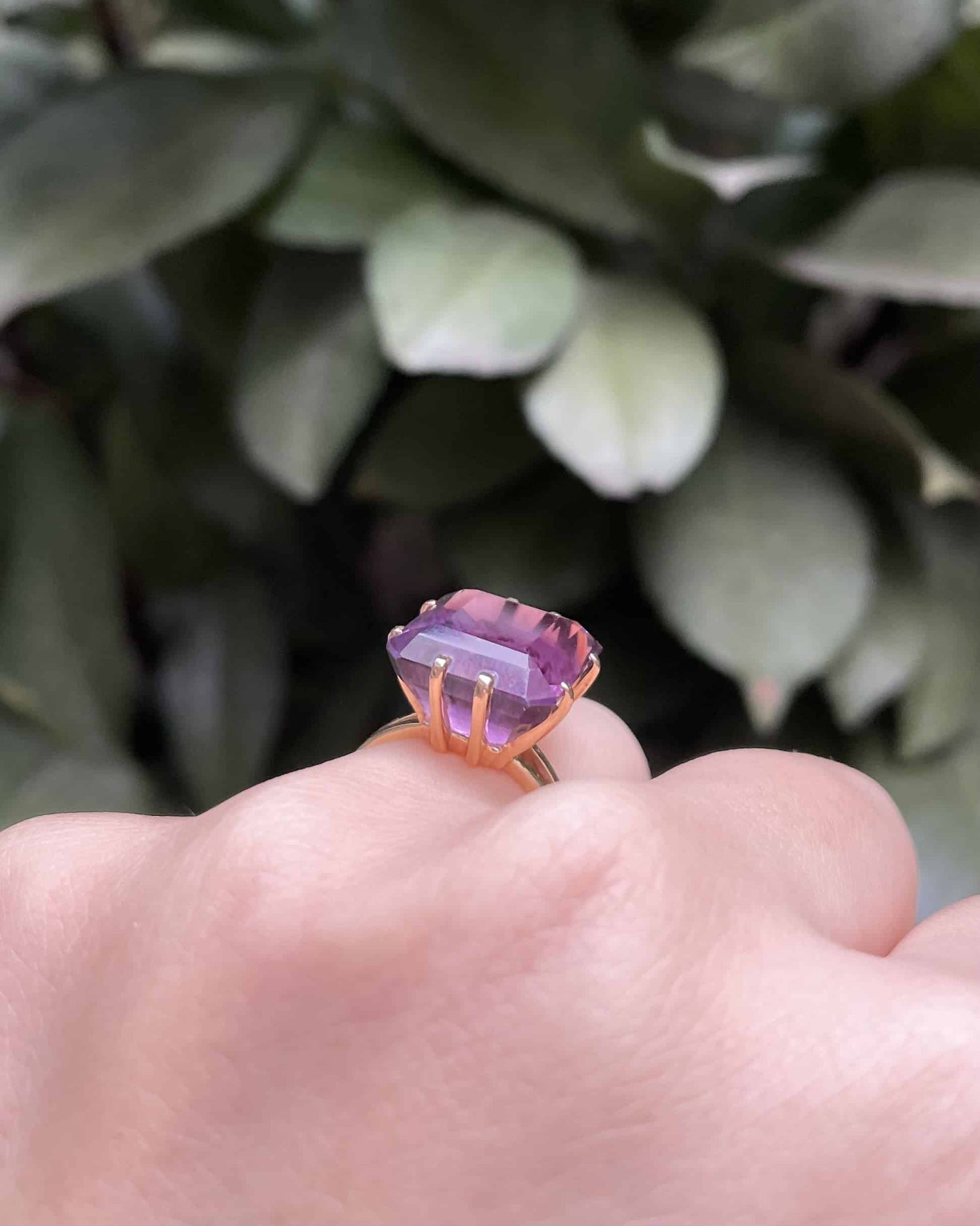 Bague Cocktail Améthyste 11 carats &quot;Ember&quot;