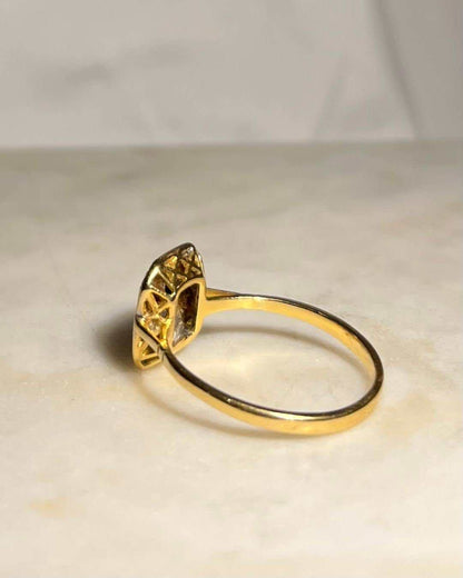 Bague Art-Déco Saphir &amp; Diamants &quot;Louise&quot;