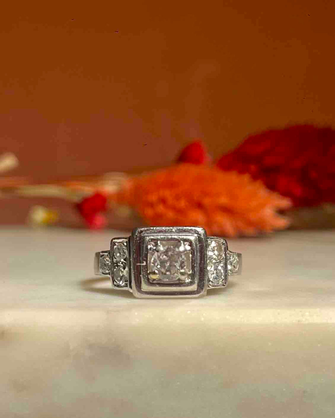 Bague Art-déco Diamants &quot;Aslinaz&quot;