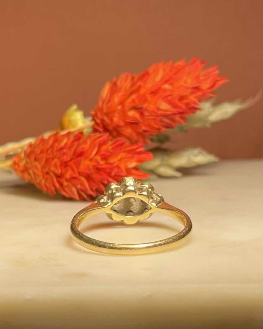 Bague Art-déco 11 Diamants 0.50 carat "Dorine" - Elliade Paris