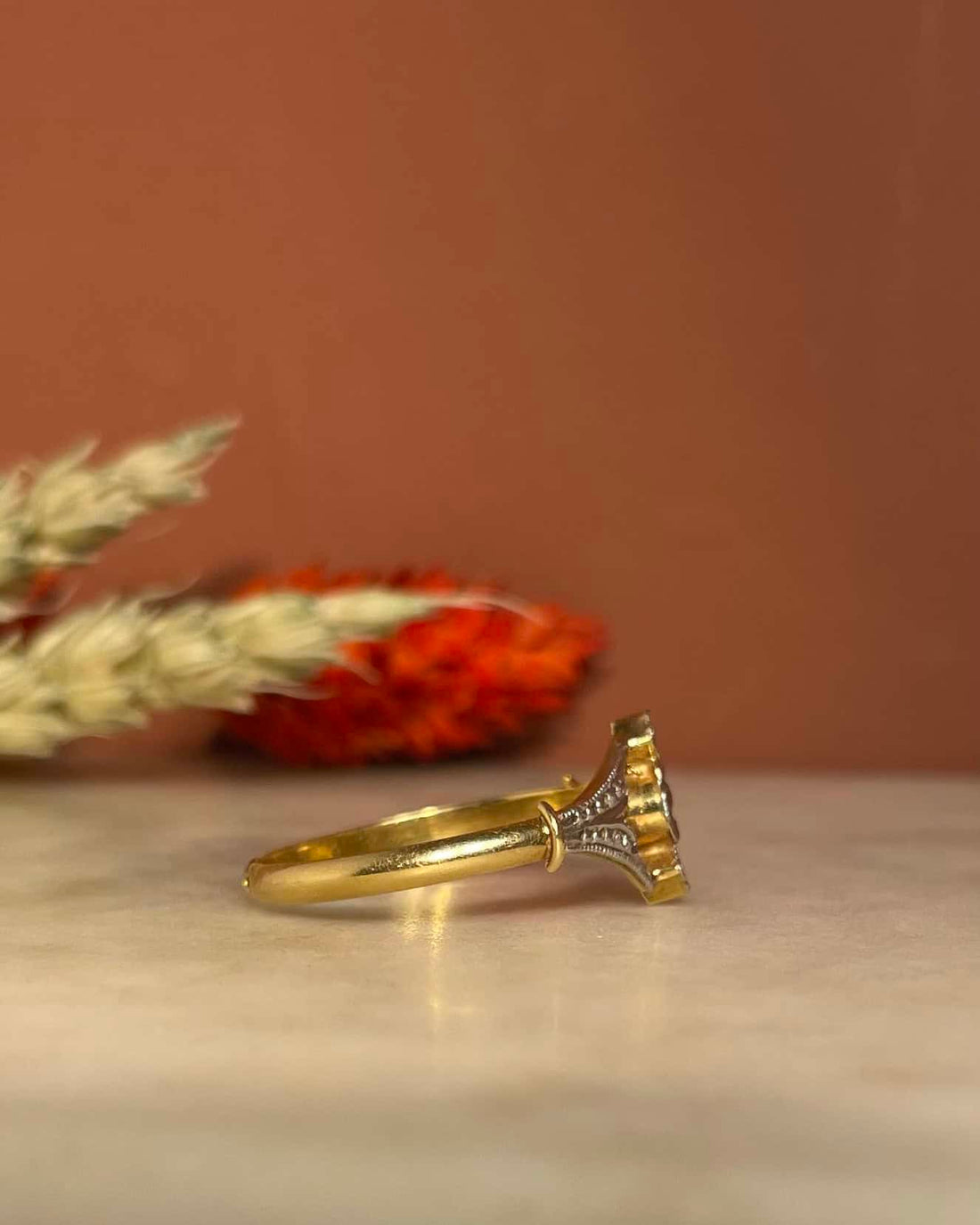 Vintage Art Nouveau Diamond Ring &quot;Aude&quot;