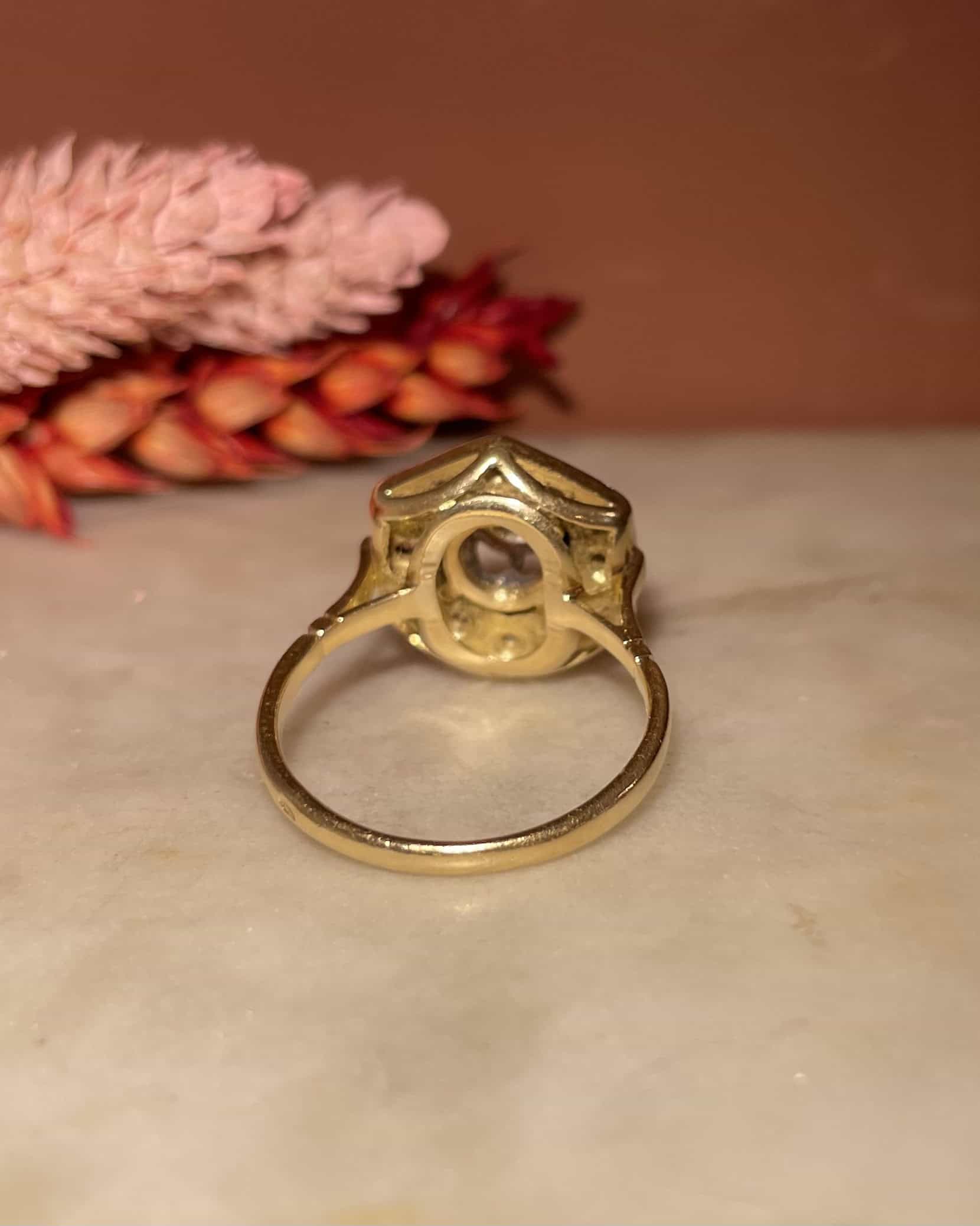 Bague Art-déco Diamants 1.10 carat "Fidji"