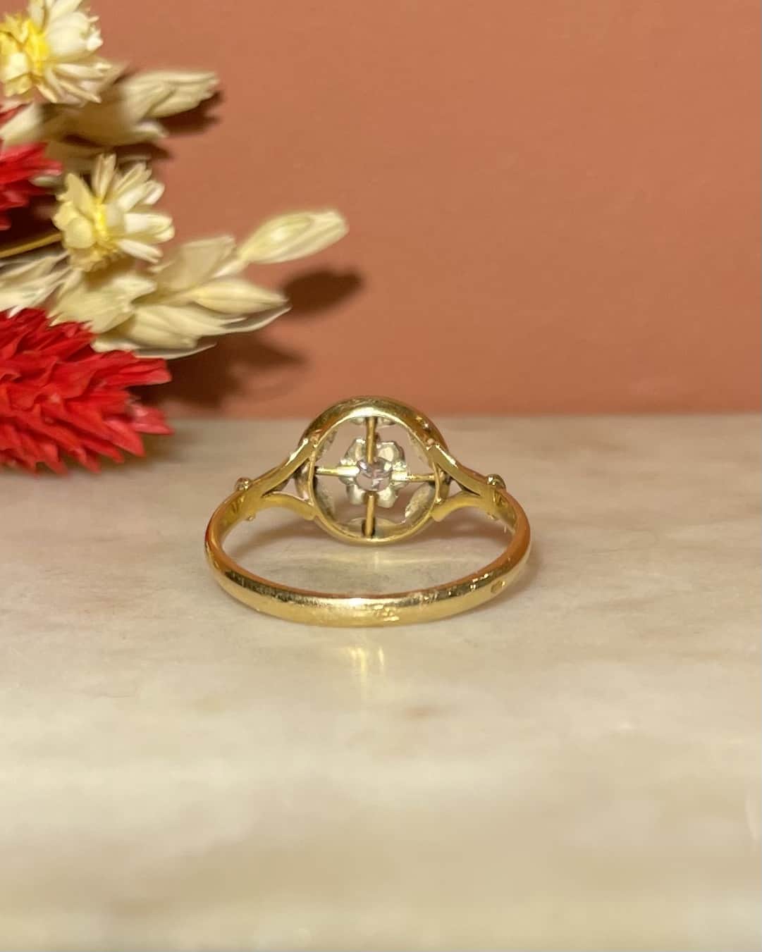 Bague Art-déco Diamant &quot;Carelle&quot;