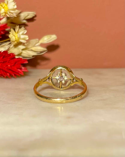 Bague Art-déco Diamant &quot;Carelle&quot;