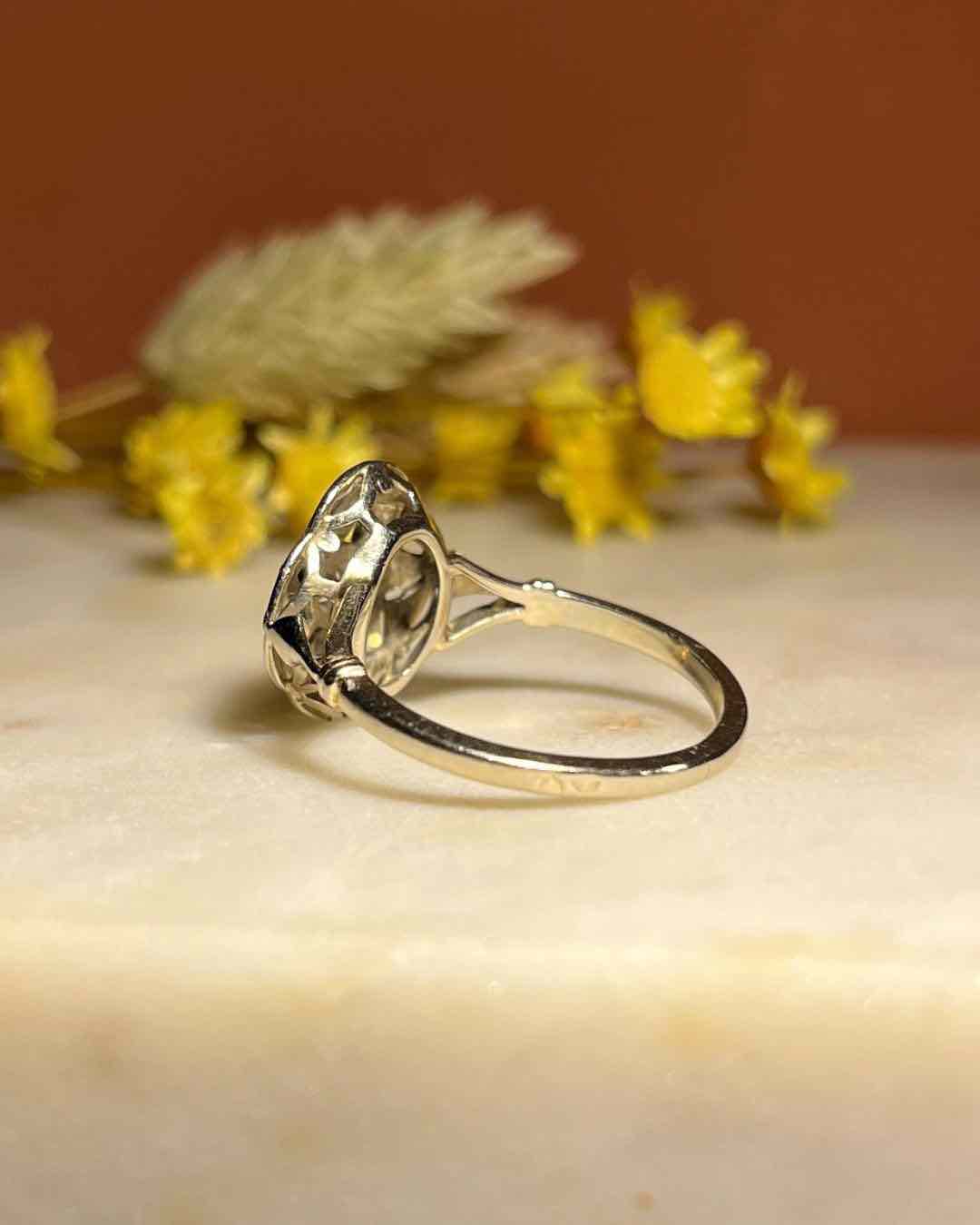 Bague Art-déco Diamants vintage &quot;Simi&quot;