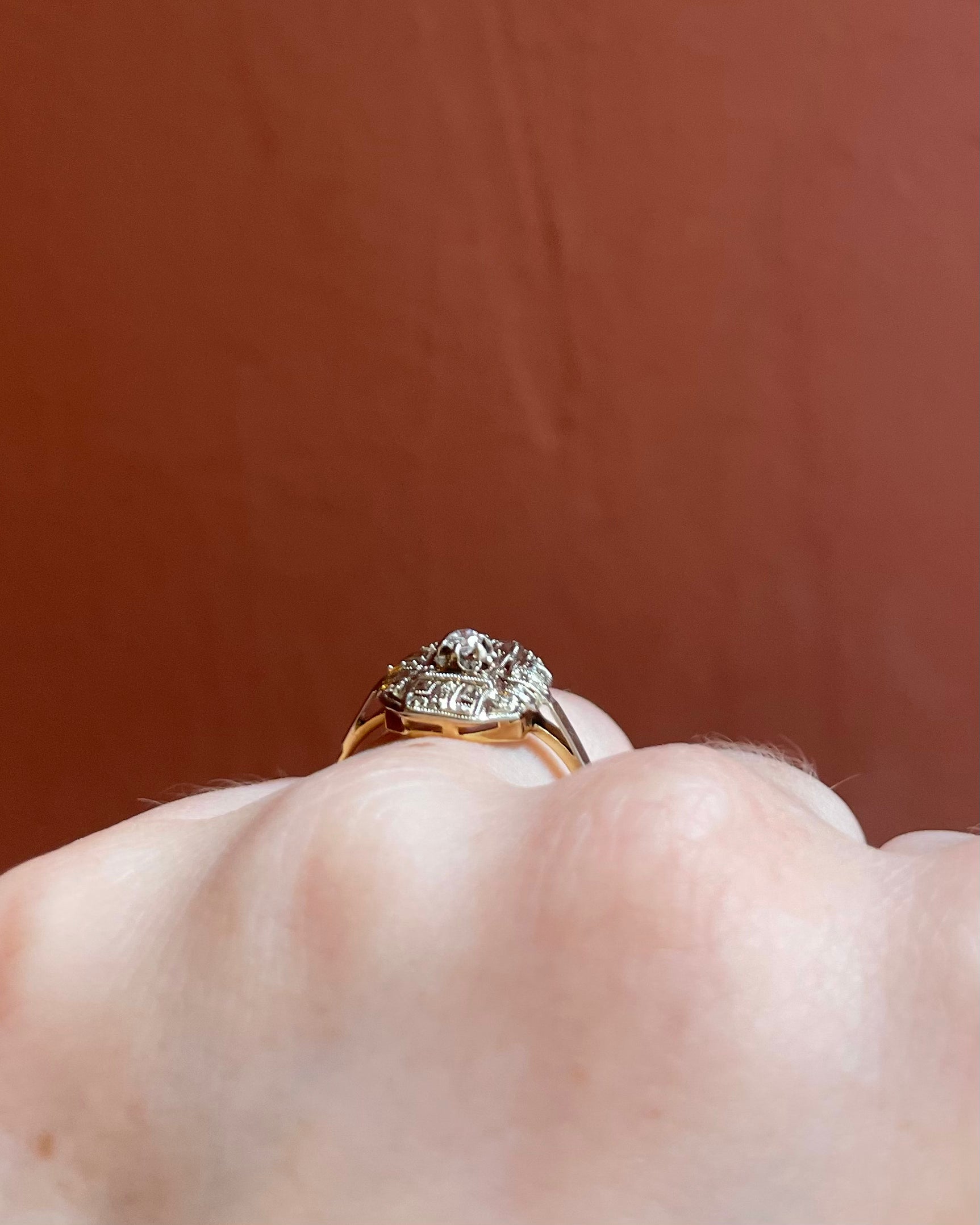 Bague Art-Déco Diamants "Lyva"