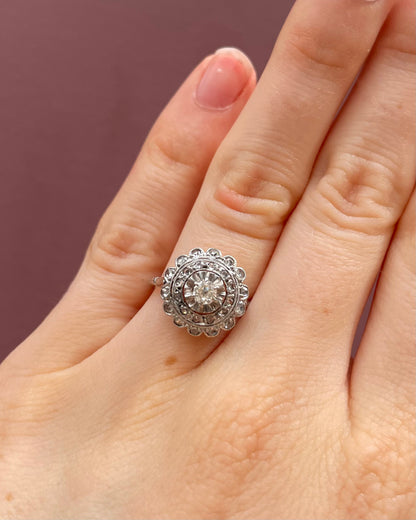 Bague Art-déco 27 Diamants &quot;Naélla&quot;