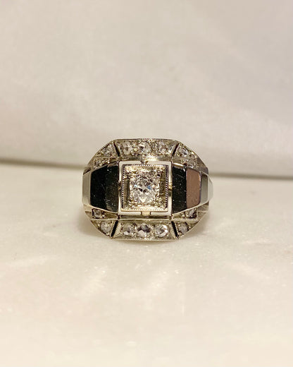Bague Art-déco Diamants &quot;Adelita&quot;
