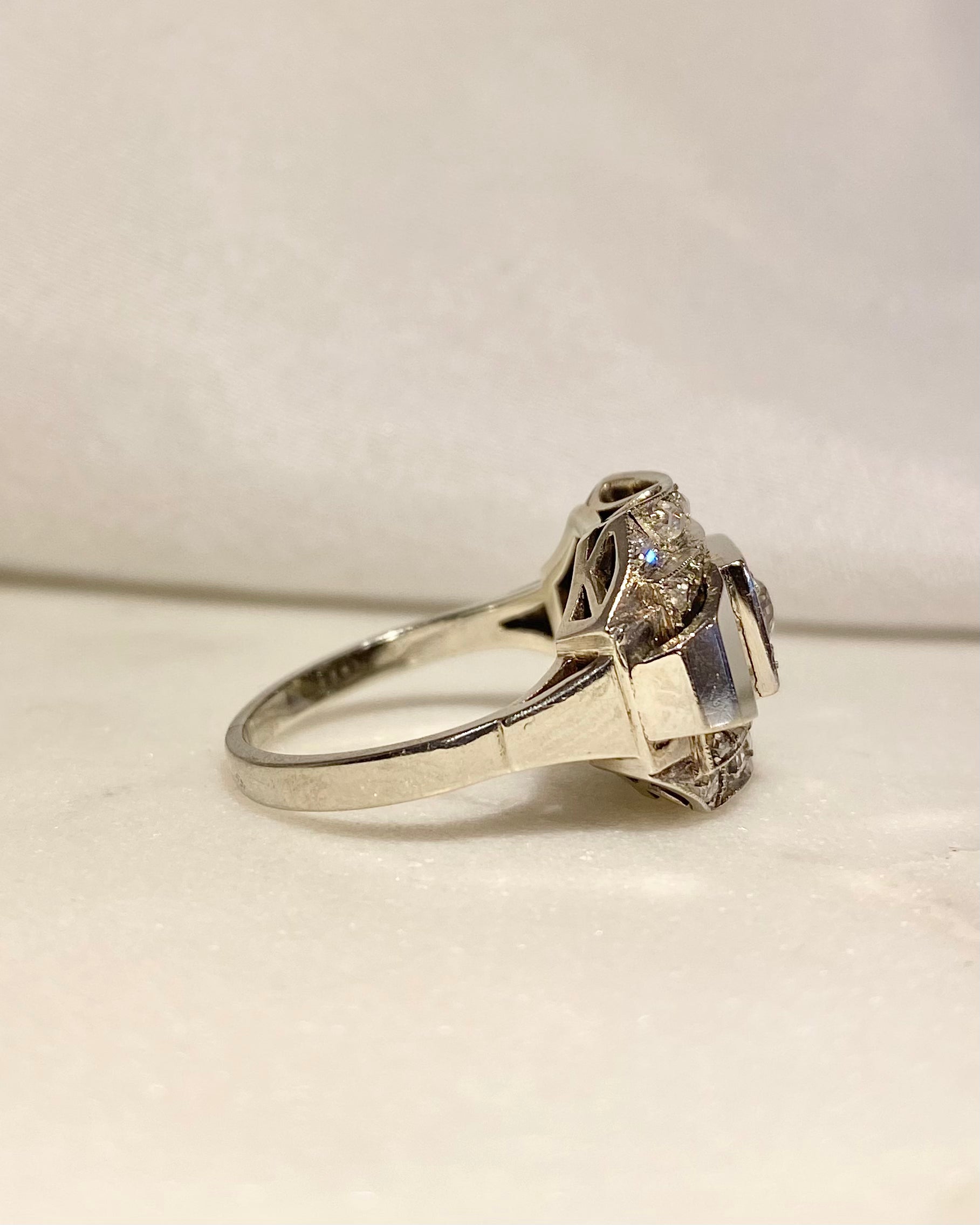 Bague Art-déco Diamants "Adelita"