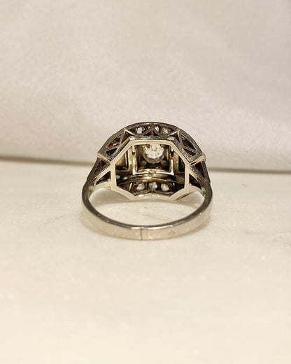 Bague Art-déco Diamants &quot;Adelita&quot;