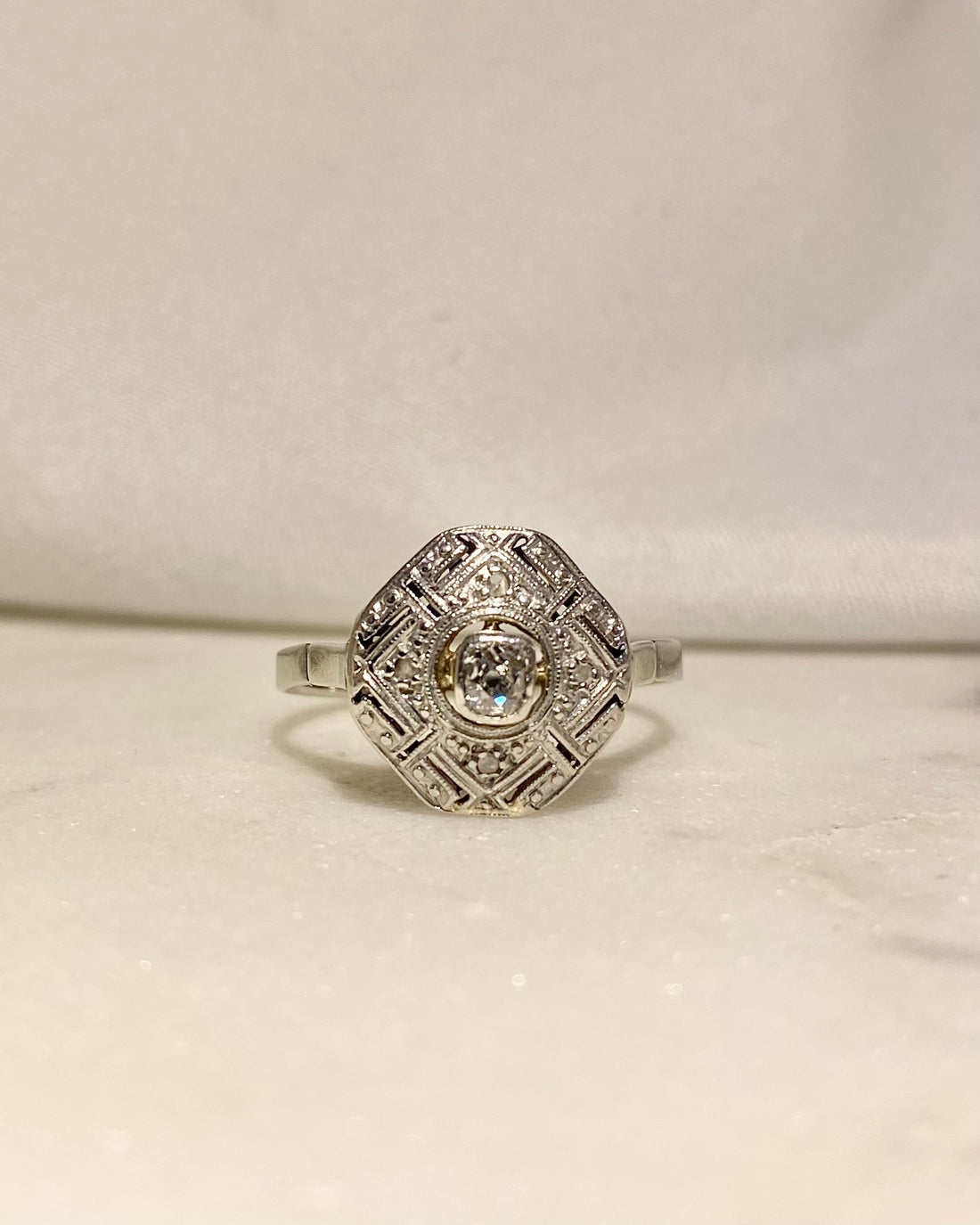 Bague Art-déco Diamants &quot;Salina&quot;