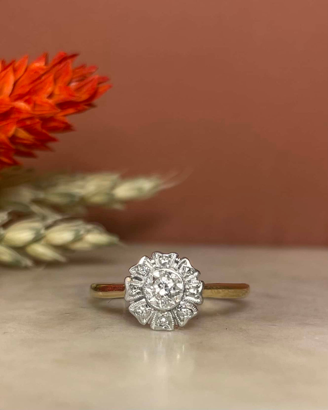 Bague Art-Déco Diamants &quot;Charlette&quot;