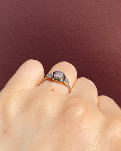 Bague Art-Déco Diamants &quot;Thalya&quot;