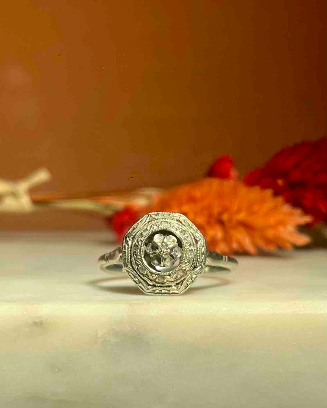 Bague Art-déco Diamants &quot;Barbara&quot;