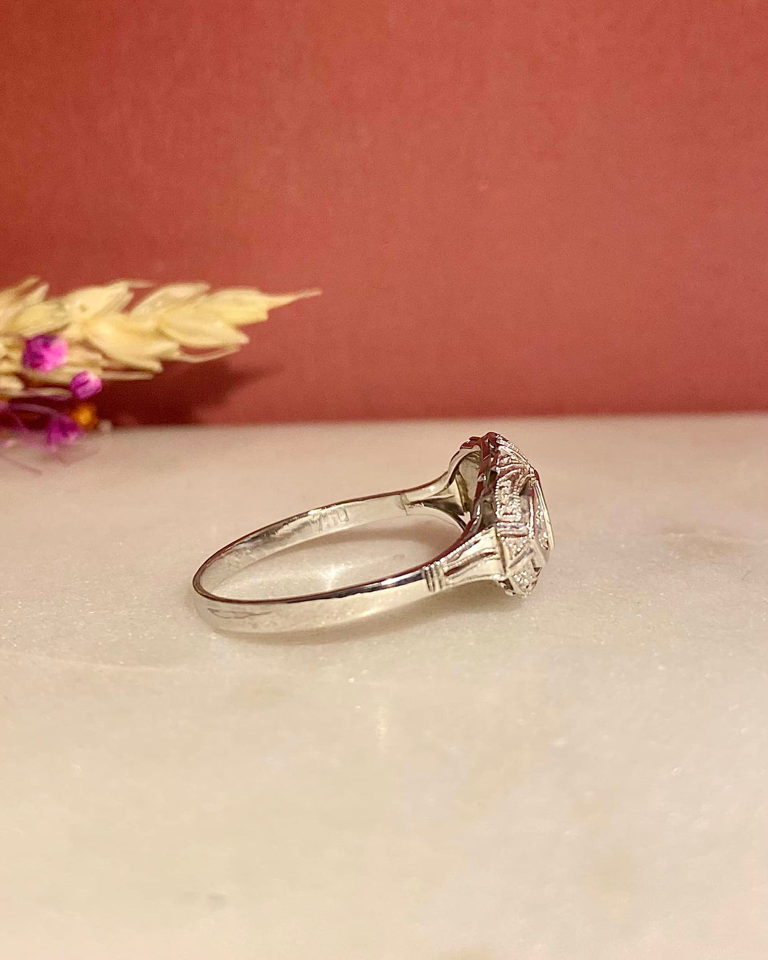 Bague Art-Déco Diamants &quot;Jeanine&quot;