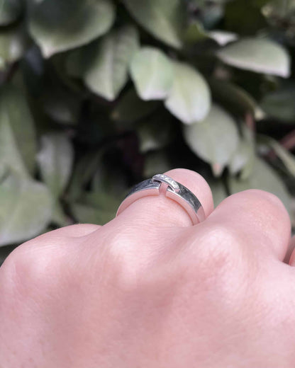 Bague Modèle Lien de Chaumet Diamants Or Gris 18 carats