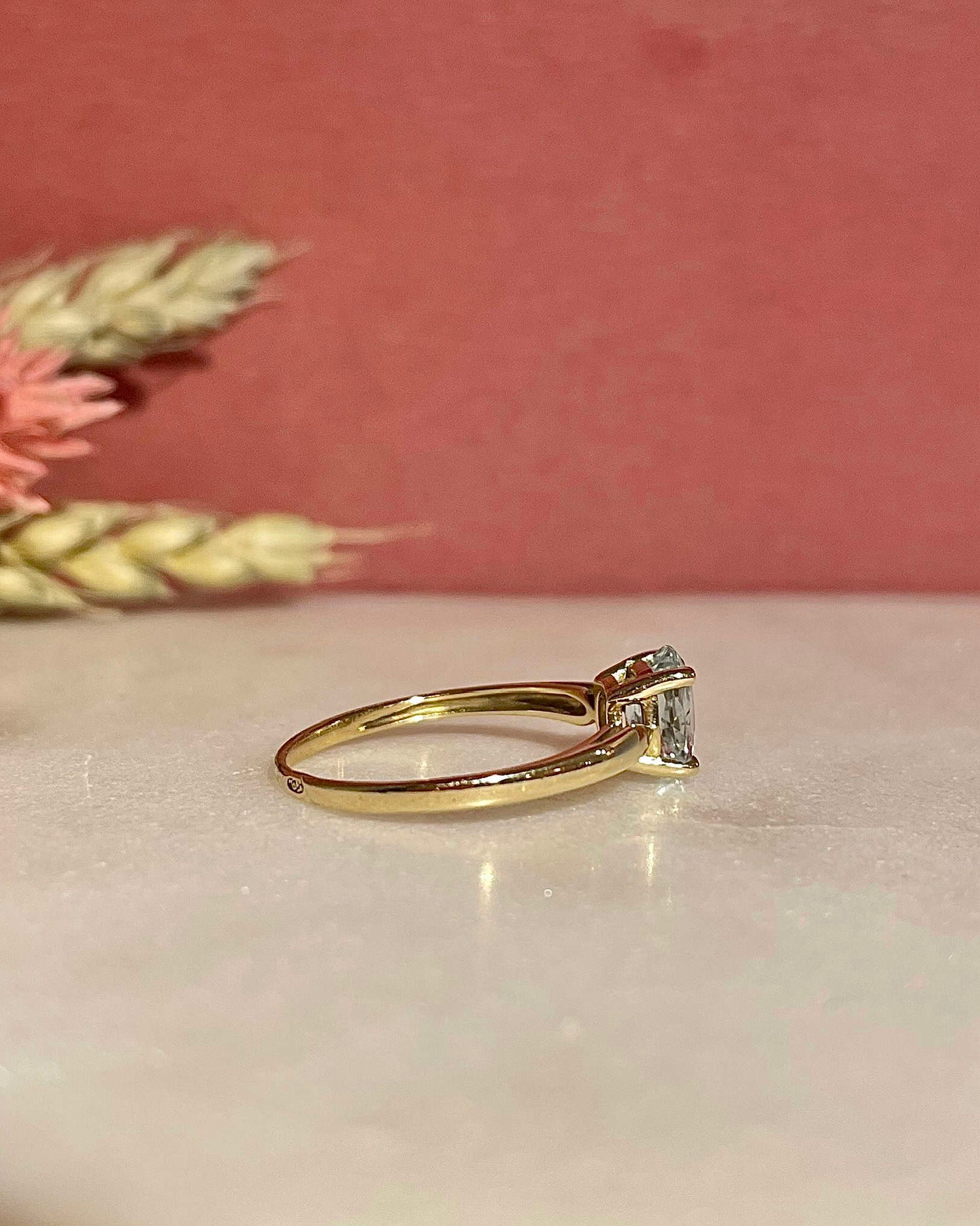 &quot;Regan&quot; 0.65 carat Aquamarine Solitaire Ring