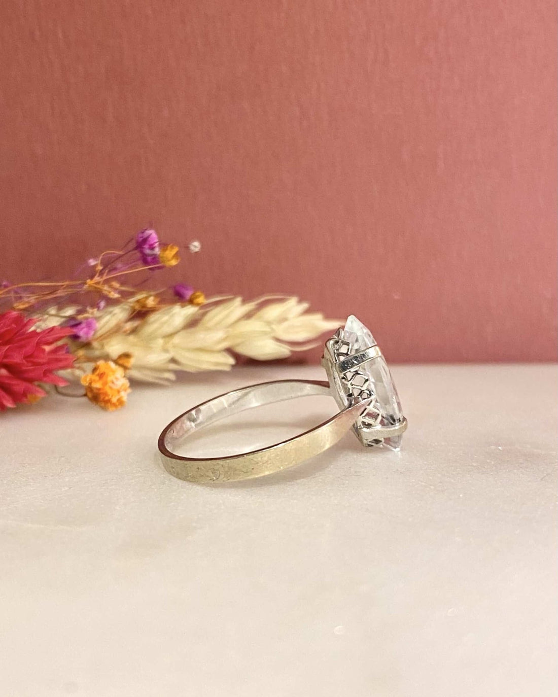 Bague Aigue - Marine 2.10 Carats &quot;Marie - Claire&quot; - Elliade Paris