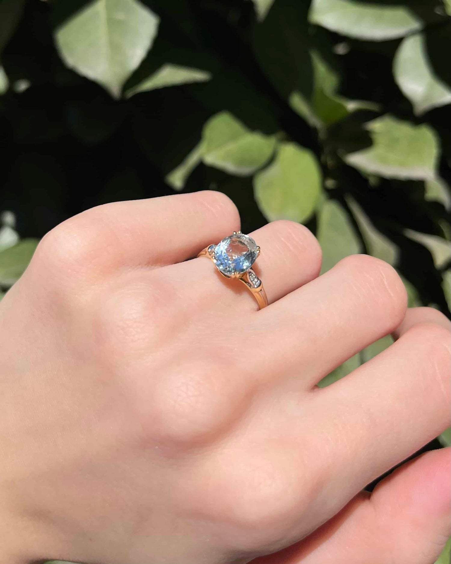 &quot;Arabelle&quot; 2.20 Carat Aquamarine &amp;amp; Diamond Cocktail Ring