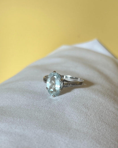 Bague Aigue-Marine vintage &quot;Célicia&quot;