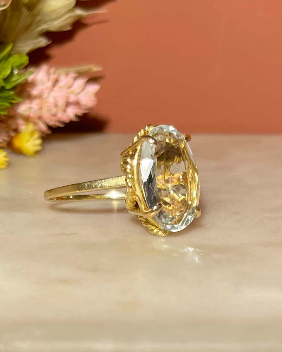 Bague Cocktail Aigue-Marine 3,60 carats &quot;Cielia&quot;