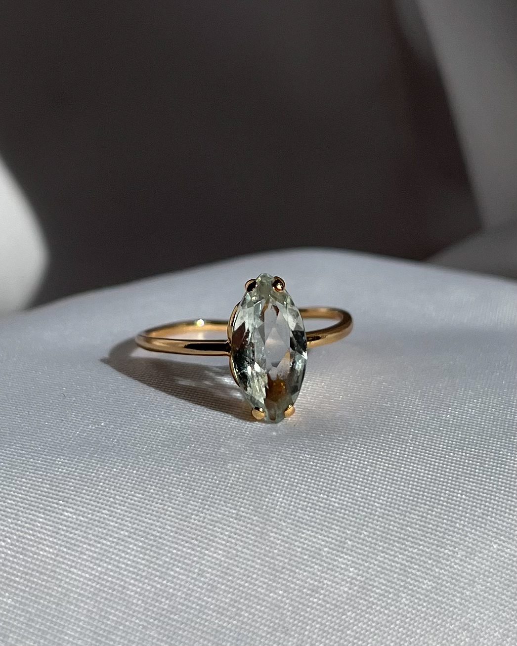Bague Aigue - Marine "Milo" - Elliade Paris