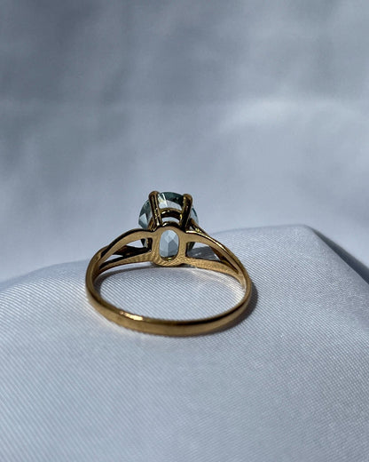 Bague Aigue - Marine vintage &quot;Jane&quot; - Elliade Paris