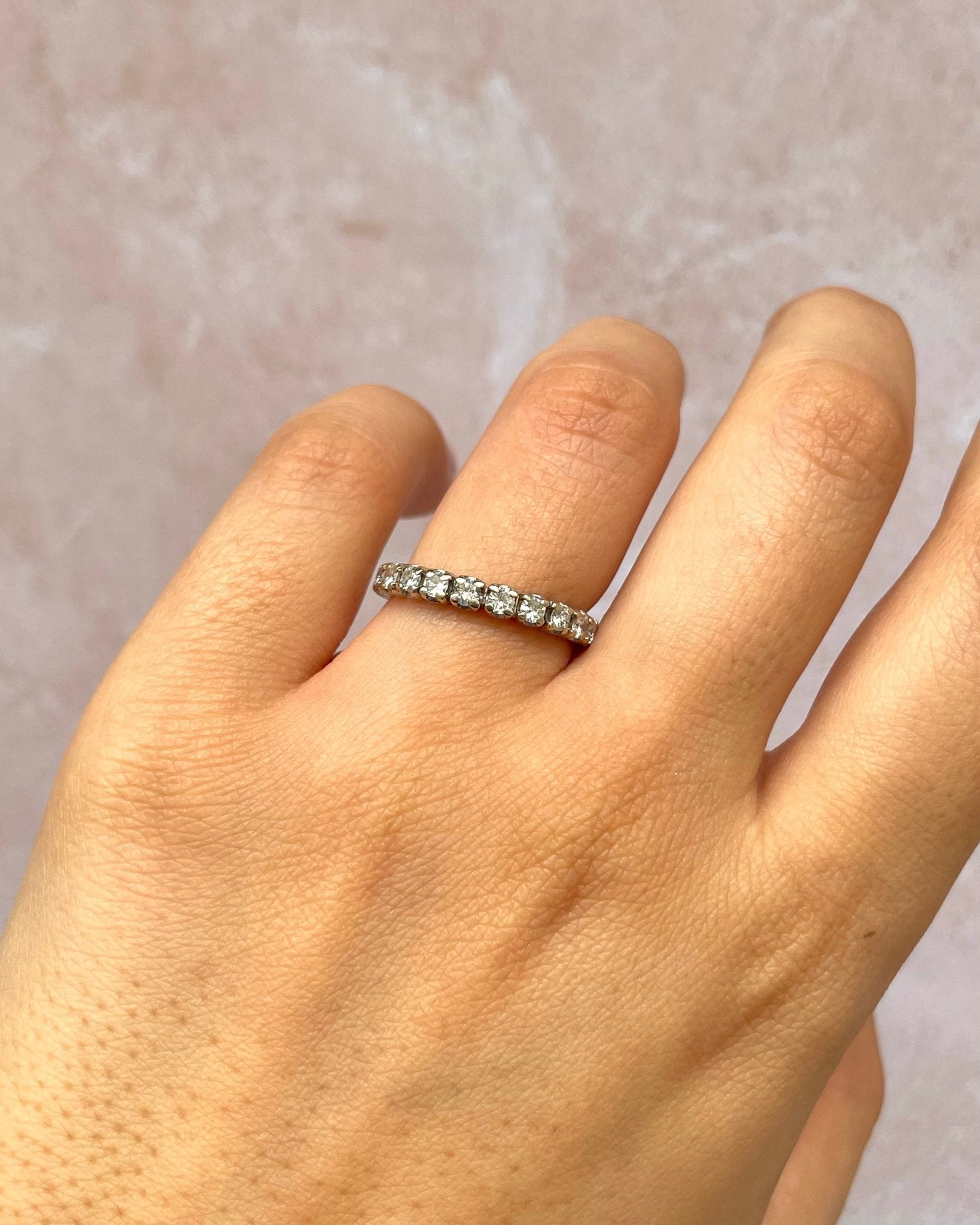 Bague Alliance Américaine Diamants 1.32 carat "Raphaella" - Elliade Paris