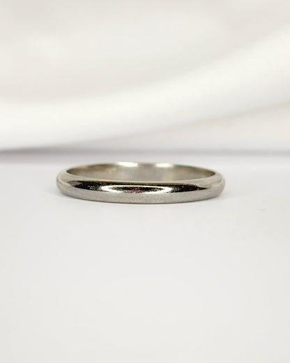 Bague Alliance Or Gris 18 carats 2.5 mm "Solale" - Elliade Paris