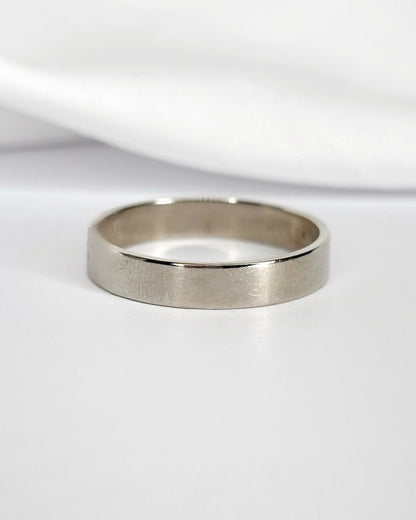 Bague Alliance Or Gris 18 carats "John" - Elliade Paris