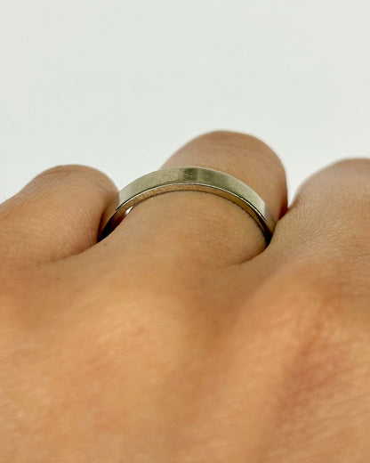 Bague Alliance Or Gris 18 carats "John" - Elliade Paris