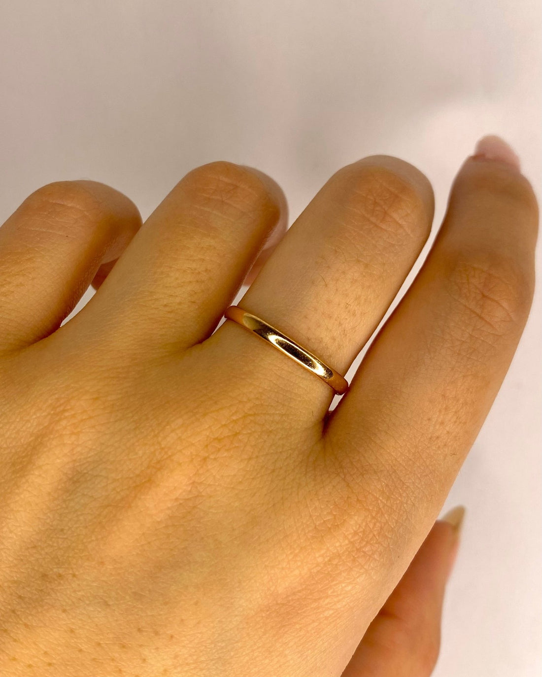 Bague Alliance Or Jaune 18 carats 2 mm "Zorah" - Elliade Paris