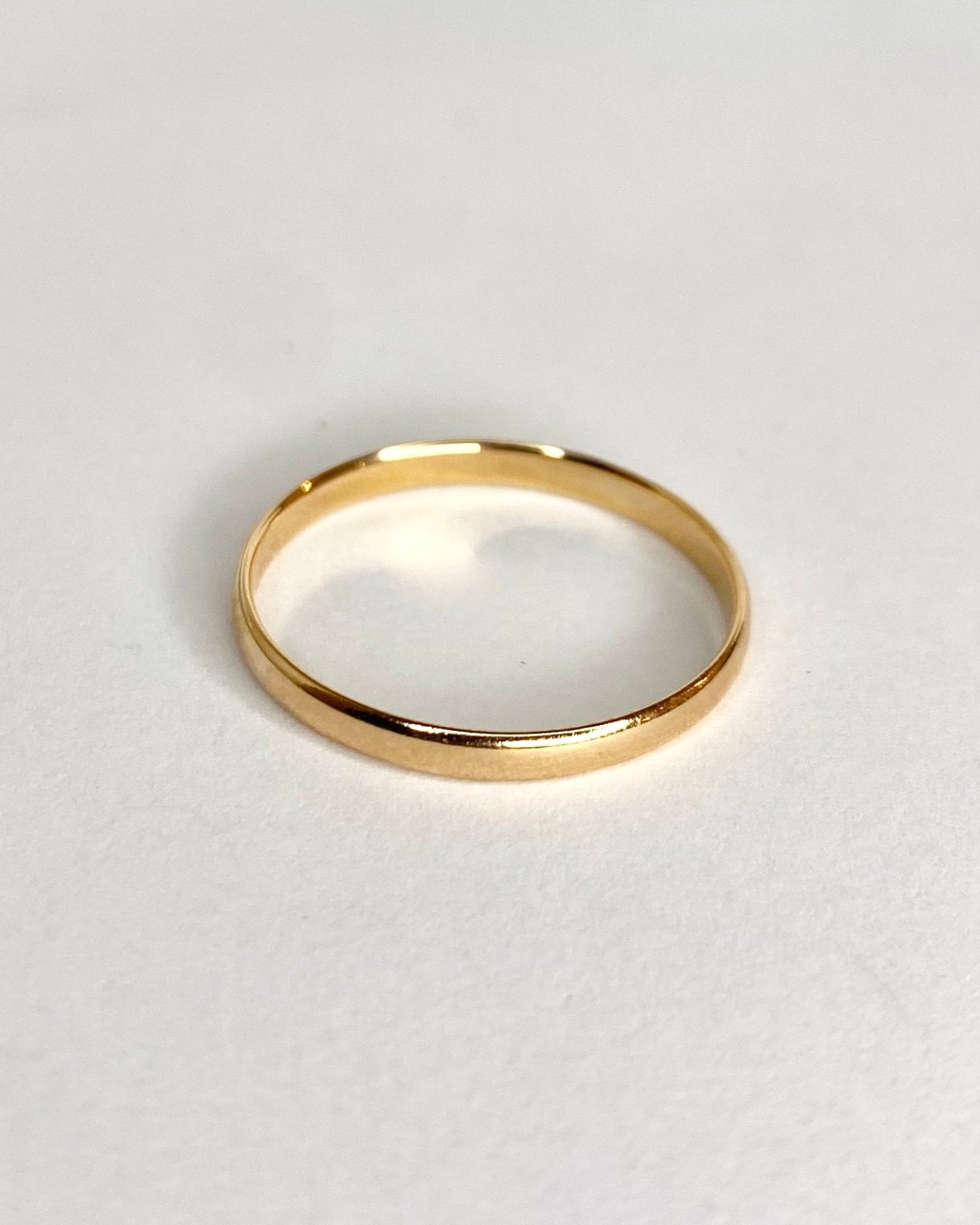 Bague Alliance Or Jaune 18 carats 2 mm "Zorah" - Elliade Paris
