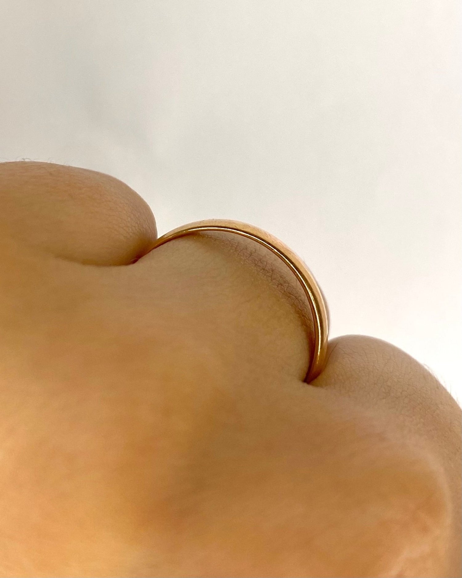 Bague Alliance Or Jaune 18 carats 3 mm "Dima" - Elliade Paris