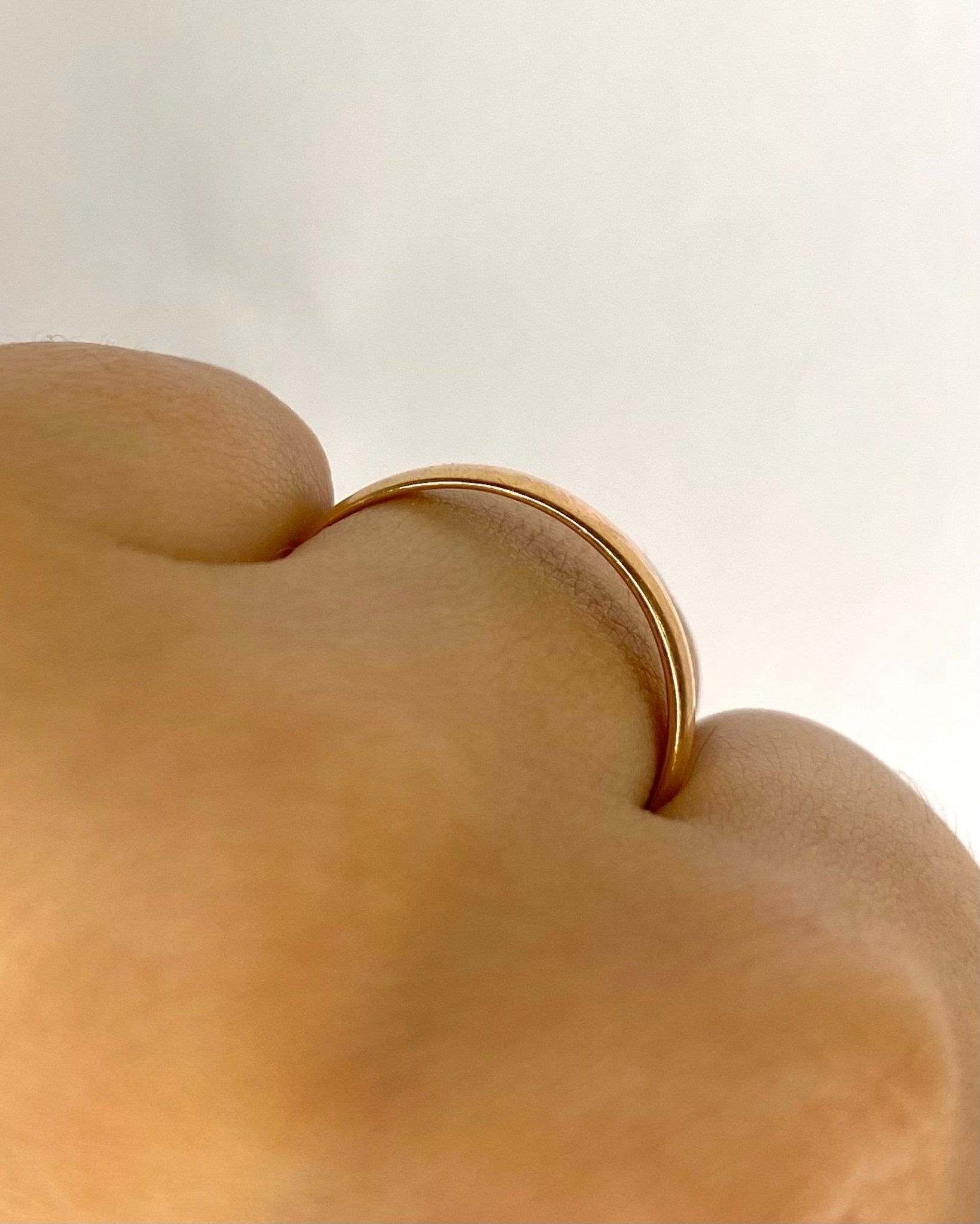Bague Alliance Or Jaune 18 carats 3 mm "Dima" - Elliade Paris