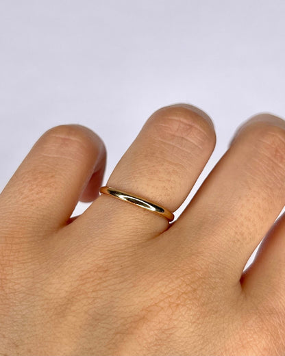 Bague Alliance Or Jaune 18 carats "Lucille" - Elliade Paris