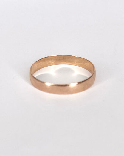 Bague Alliance Or Jaune Cuivré 18 carats 3mm "Tony" - Elliade Paris