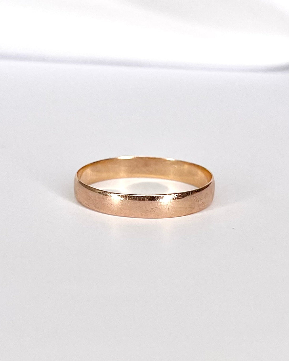 Bague Alliance Or Jaune Cuivré 18 carats 3mm "Tony" - Elliade Paris