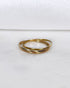 Bague Alliance Trois Ors 1.53 g "Layna" - Elliade Paris