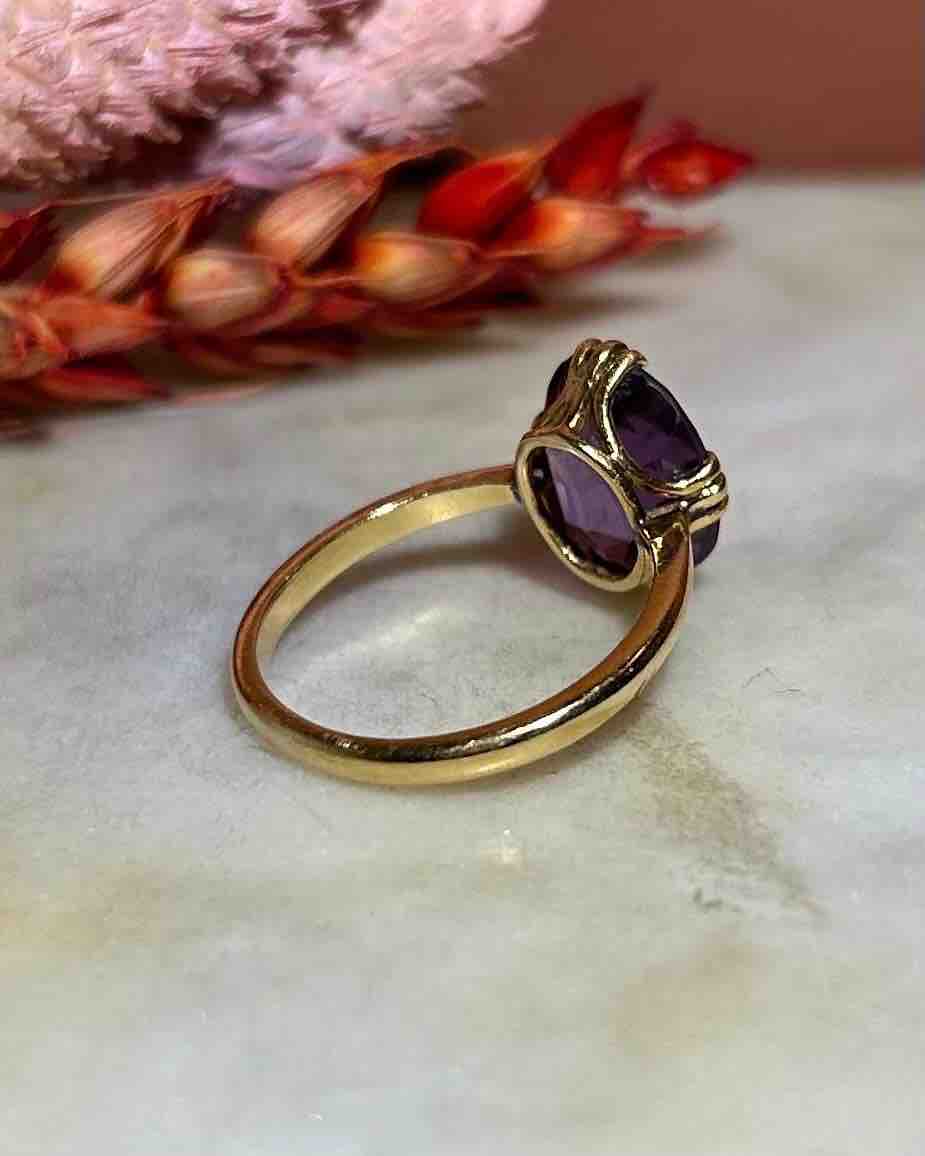 Bague Améthyste 2.10 carats vintage "Maylee" - Elliade Paris