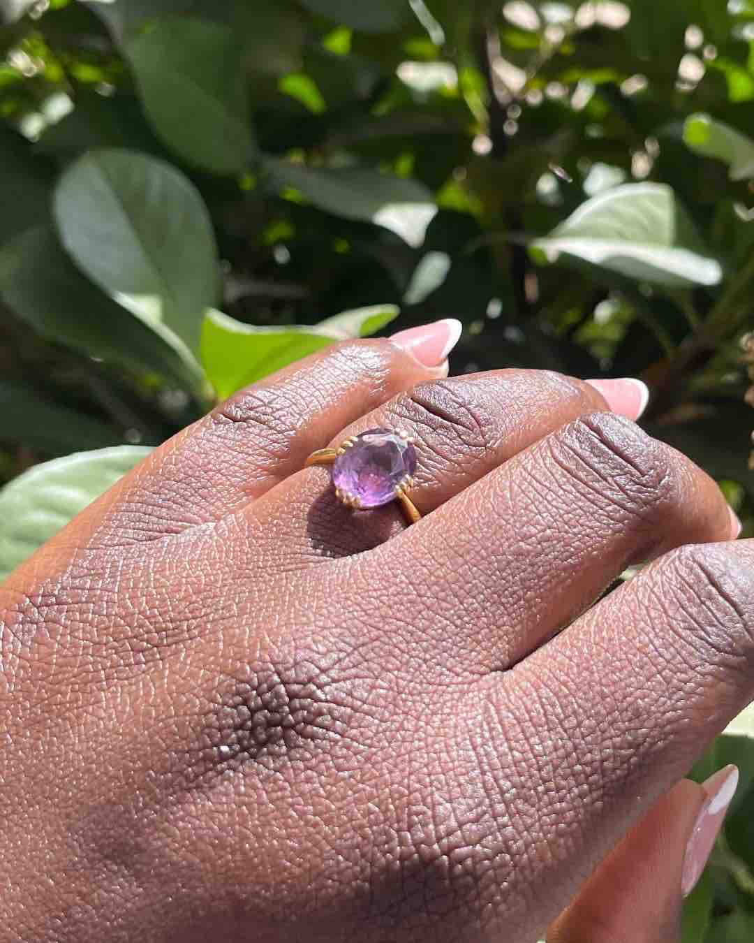 Bague Améthyste 2.10 carats vintage "Maylee" - Elliade Paris