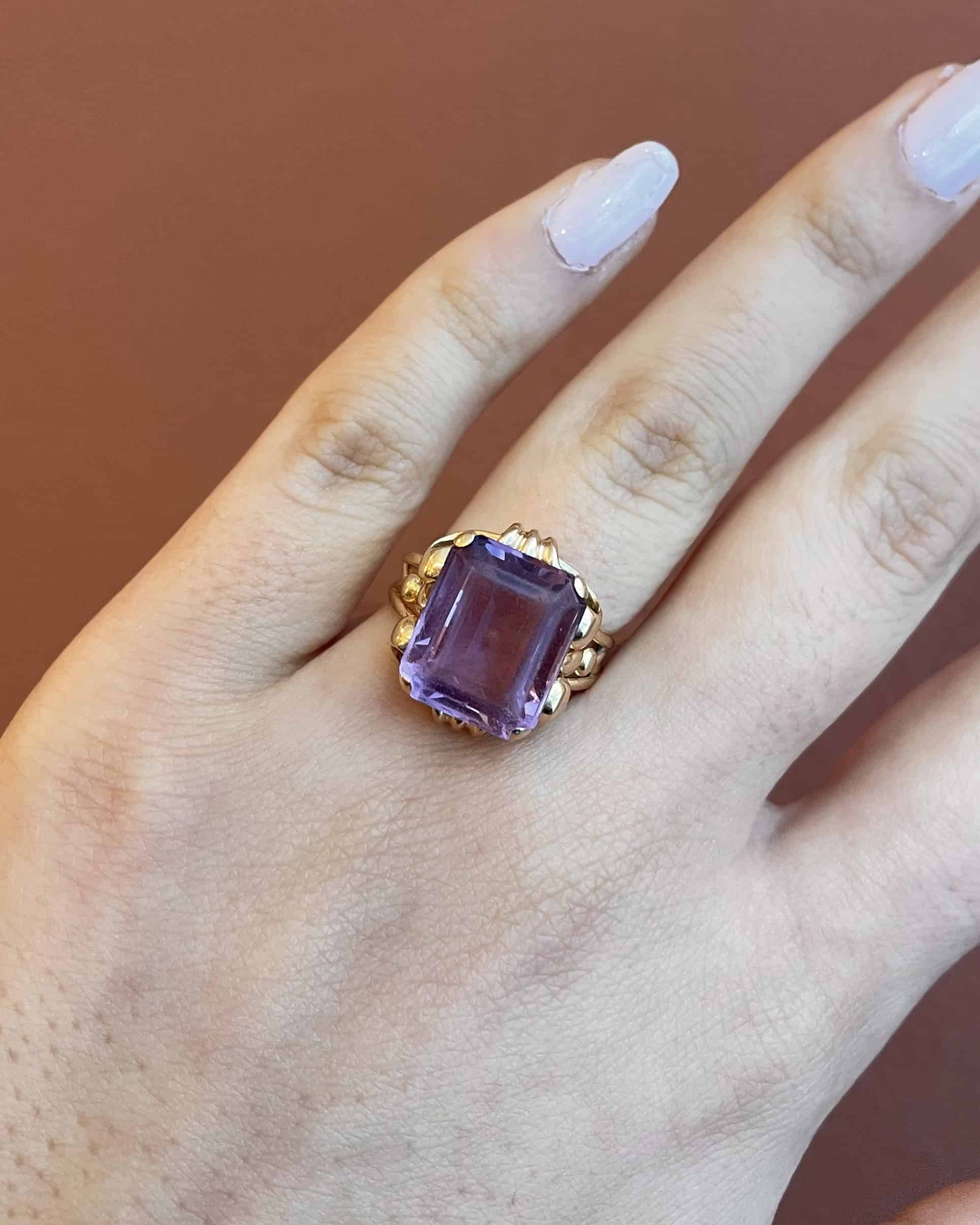 Bague Cocktail Améthyste 7.90 Carats "Arthémis"
