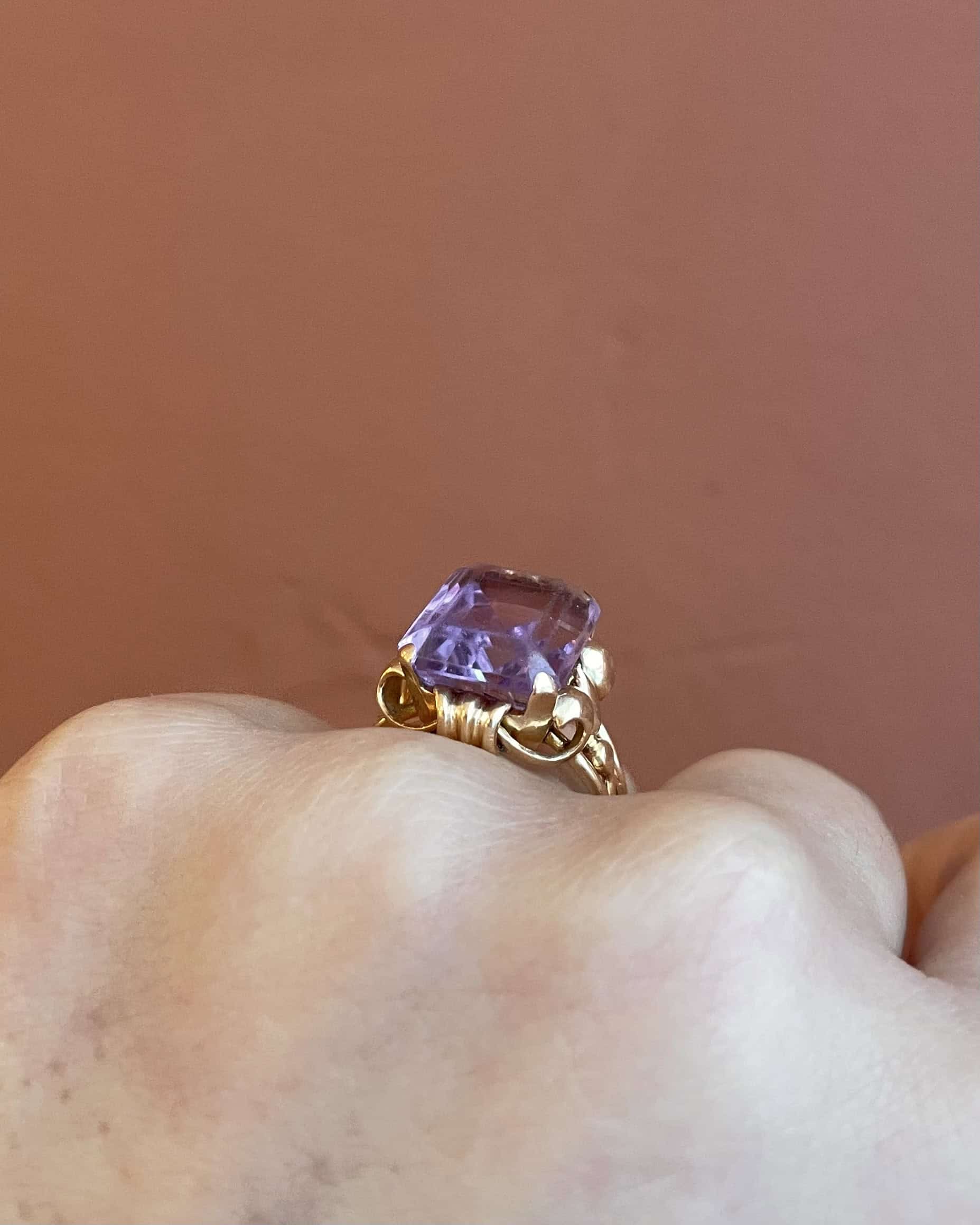 Bague Cocktail Améthyste 7.90 Carats "Arthémis"