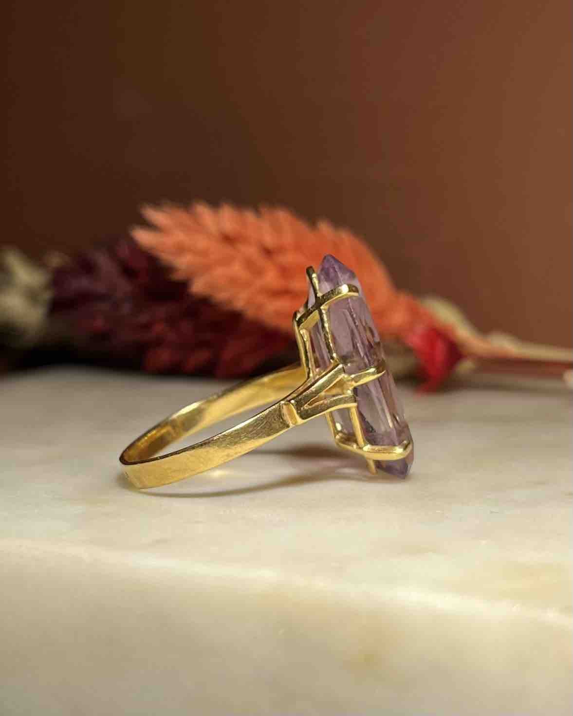 Bague Améthyste vintage "Britt" - Elliade Paris