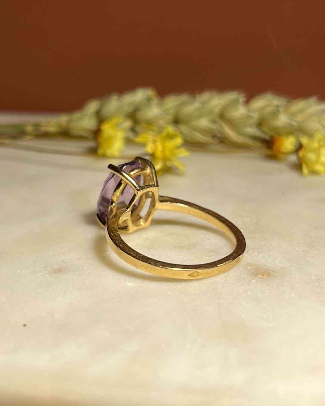 Bague Améthyste vintage "Rose"