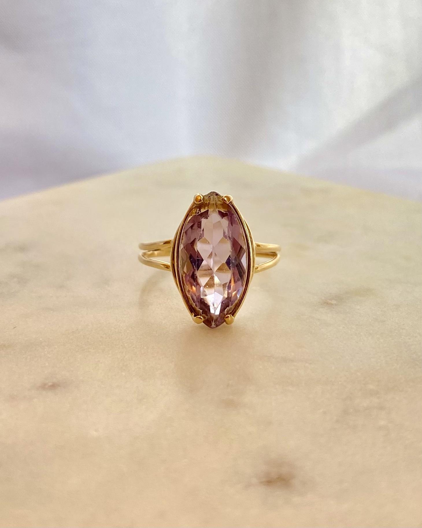 Bague Améthyste vintage "Nadya"