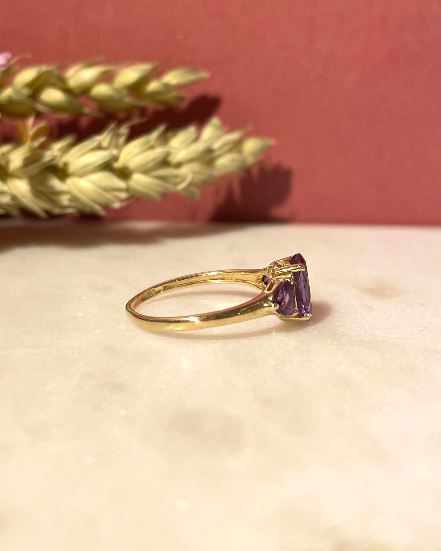 Bague Trilogie Améthystes 1.50 carat &quot;Violette&quot;