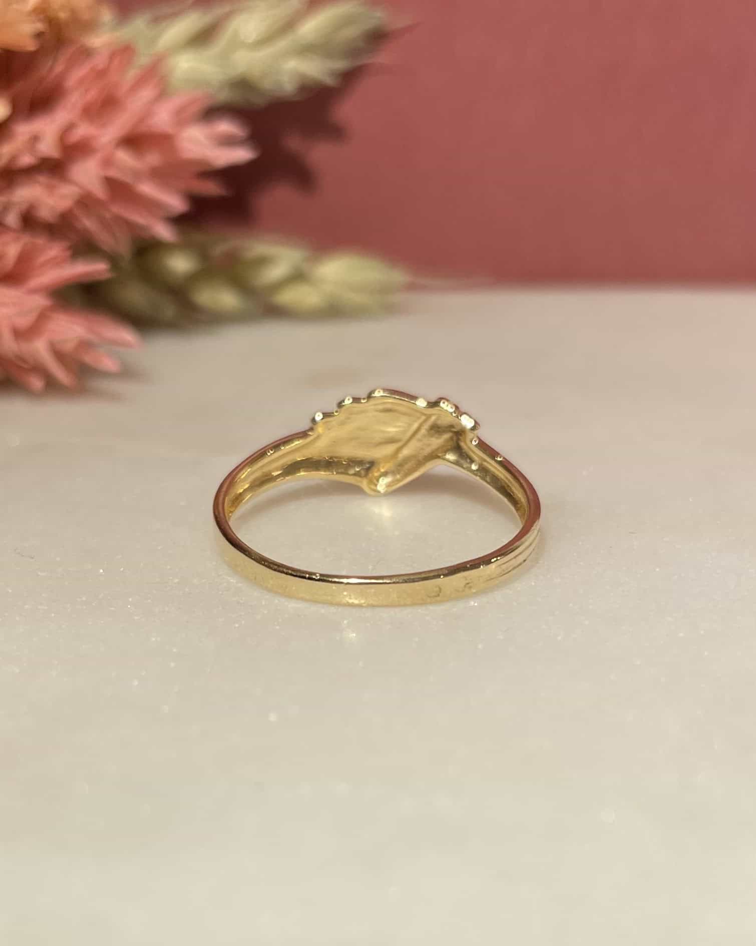 Anillo vintage "Leyla" de oro amarillo de 18 quilates